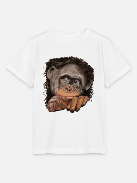 Affe - Stanley/Stella Kinder T-Shirt MINI CREATOR - Weiß