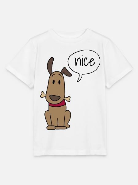 Niedlicher Hund - Stanley/Stella Kinder T-Shirt MINI CREATOR - Weiß