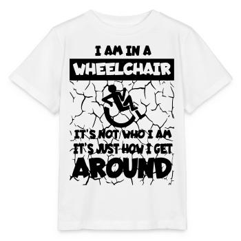 Je me déplace dans mon fauteuil roulant * - T-shirt bio MINI CREATOR Stanley/Stella Enfant - blanc - Devant - Maike (125cm)