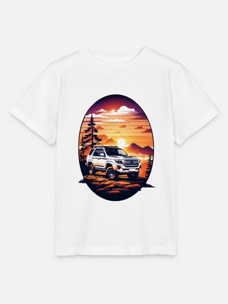 Geländewagen - Stanley/Stella Kinder T-Shirt MINI CREATOR - Weiß
