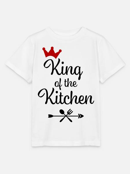 King of the Kitchen - Stanley/Stella Kinder T-Shirt MINI CREATOR  - Weiß