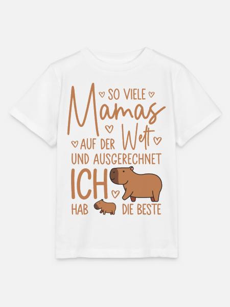 So viele Mamas Beste Mama Baby Muttertag Geschenk - Stanley/Stella Kinder T-Shirt MINI CREATOR  - Weiß