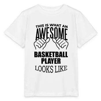 Basketball Basketball Basketball - Stanley/Stella MINI CREATOR Kids’ T-Shirt - white - Front - Maike (125cm)