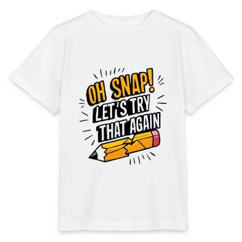 Oh claquement ! Réessayons - T-shirt bio MINI CREATOR Stanley/Stella Enfant - blanc - Devant - Maike (125cm)