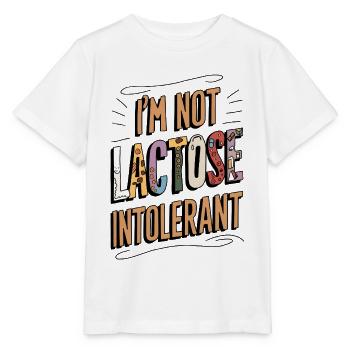 Not Lactose Intolerant - Stanley/Stella MINI CREATOR Kids’ T-Shirt - white - Front - Maike (125cm)