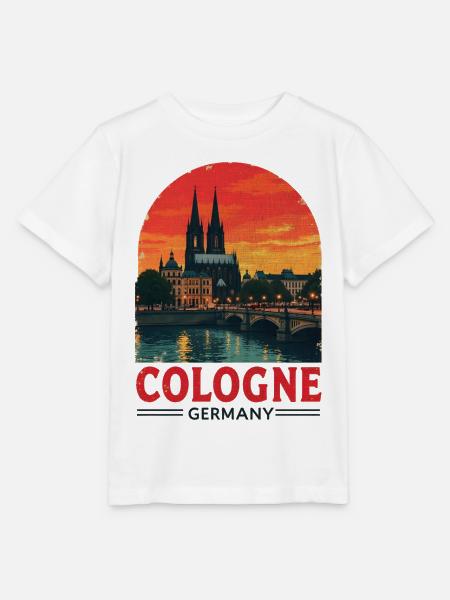 Cologne Germany – Stadtbild Design - Stanley/Stella Kinder T-Shirt MINI CREATOR  - Weiß