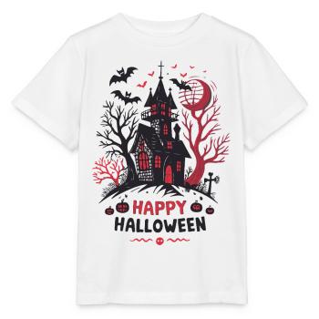 Maison Hantée Halloween - T-shirt bio MINI CREATOR Stanley/Stella Enfant - blanc - Devant - Maike (125cm)