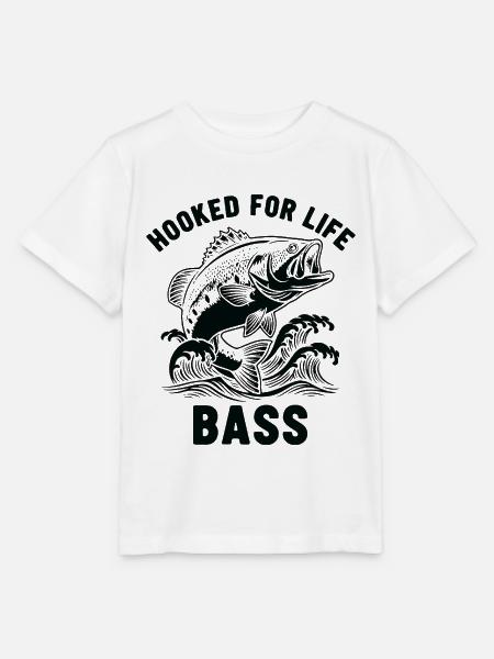 Angeln auf Seebarsch-Fluss - Stanley/Stella Kinder T-Shirt MINI CREATOR - Weiß