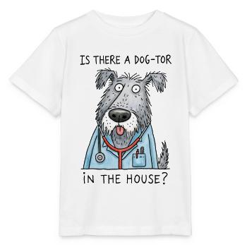 Is therre a dog-tor? - Stanley/Stella Kinder T-Shirt MINI CREATOR  - Weiß - Vorne - Maike (125cm)