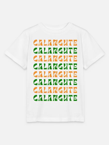 Calangute Pattern Waves Print - Stanley/Stella Kinder T-Shirt MINI CREATOR  - Weiß