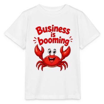 Boom du crabe commercial - T-shirt bio MINI CREATOR Stanley/Stella Enfant - blanc - Devant - Maike (125cm)