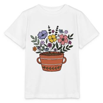 Flower - Stanley/Stella MINI CREATOR Kids’ T-Shirt - white - Front - Maike (125cm)