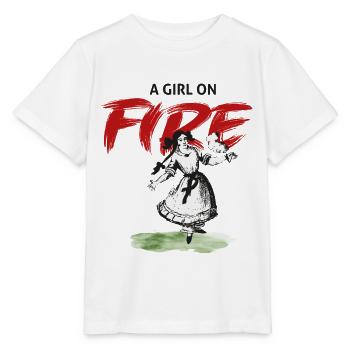 Girl on Fire – Paulinchen - Stanley/Stella MINI CREATOR Kids’ T-Shirt - white - Front - Maike (125cm)