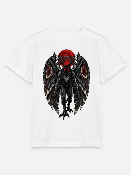 Rabenflügel vor rotem Mond - Stanley/Stella Kinder T-Shirt MINI CREATOR - Weiß