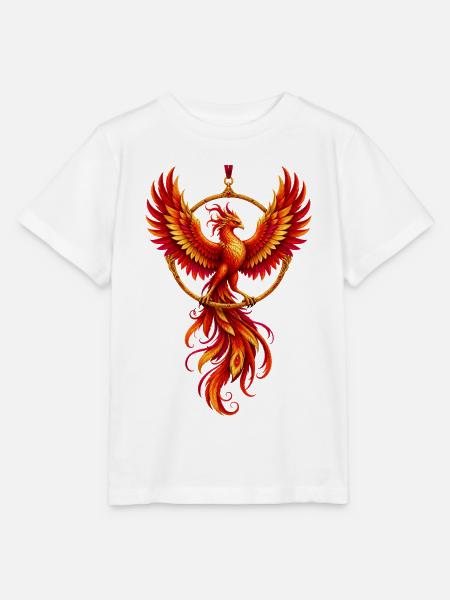 Phönix im Feuerring - Stanley/Stella Kinder T-Shirt MINI CREATOR - Weiß