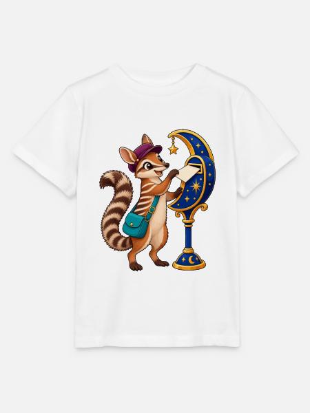 Mondnacht-Postläufer Eichhörnchen - Stanley/Stella Kinder T-Shirt MINI CREATOR - Weiß