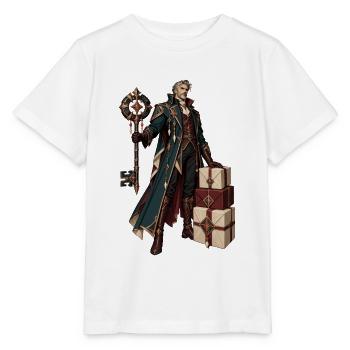 Runenmagier mit Geschenken - Stanley/Stella Kinder T-Shirt MINI CREATOR  - Weiß - Vorne - Maike (125cm)
