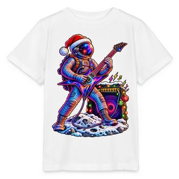 KOSMISCHER ROCKER | Santas lautester Helfer - Stanley/Stella Kinder T-Shirt MINI CREATOR  - Weiß - Vorne - Maike (125cm)