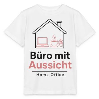 Büro mit Aussicht – Home Office - Stanley/Stella Kinder T-Shirt MINI CREATOR  - Weiß - Vorne - Maike (125cm)