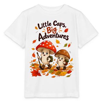 Kleine Pilze große Abenteuer - Stanley/Stella Kinder T-Shirt MINI CREATOR  - Weiß - Vorne - Maike (125cm)