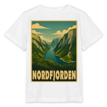 Nordfjorden Fjord Norwegen - Stanley/Stella Kinder T-Shirt MINI CREATOR  - Weiß - Vorne - Maike (125cm)