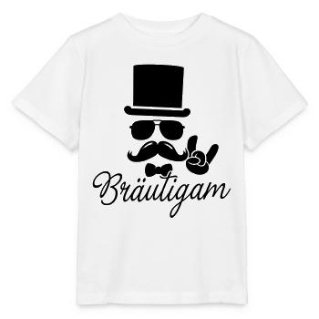 Groom wedding shower groom bachelorette wedding - Stanley/Stella MINI CREATOR Kids’ T-Shirt - white - Front - Maike (125cm)