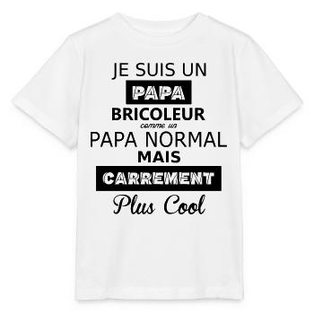Papa bricoleur - T-shirt bio MINI CREATOR Stanley/Stella Enfant - blanc - Devant - Maike (125cm)