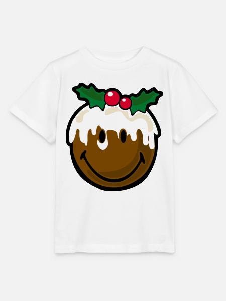 Smiley Christmas Cookie - Stanley/Stella Kinder T-Shirt MINI CREATOR  - Weiß
