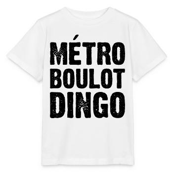 Métro Boulot Dingo - T-shirt bio MINI CREATOR Stanley/Stella Enfant - blanc - Devant - Maike (125cm)