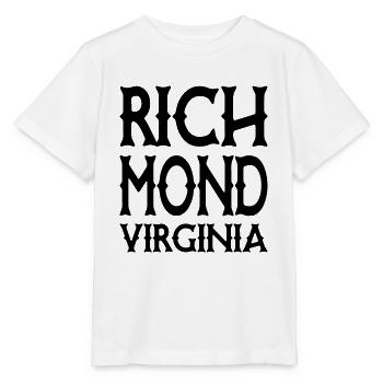Richmond - Virginie - États-Unis USA - T-shirt bio MINI CREATOR Stanley/Stella Enfant - blanc - Devant - Maike (125cm)