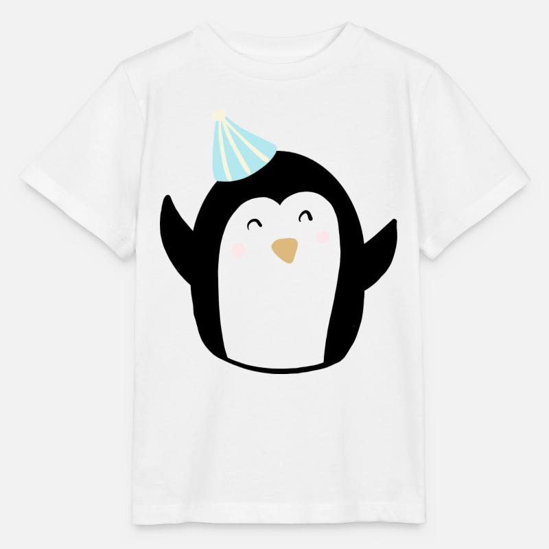 Pinguin Party - Stanley/Stella Kinder T-Shirt MINI CREATOR  - Weiß