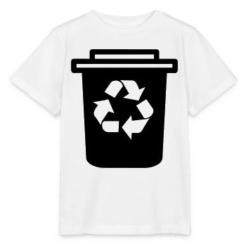 Mülltonne - Stanley/Stella Kinder T-Shirt MINI CREATOR  - Weiß - Vorne - Maike (125cm)