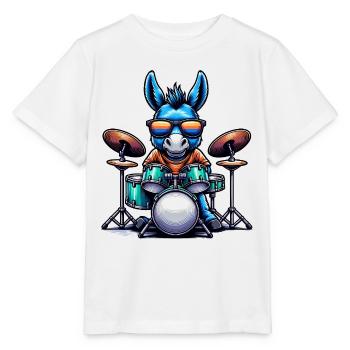 Global - Noir sans Japon Modèle - T-shirt bio MINI CREATOR Stanley/Stella Enfant - blanc - Devant - Maike (125cm)