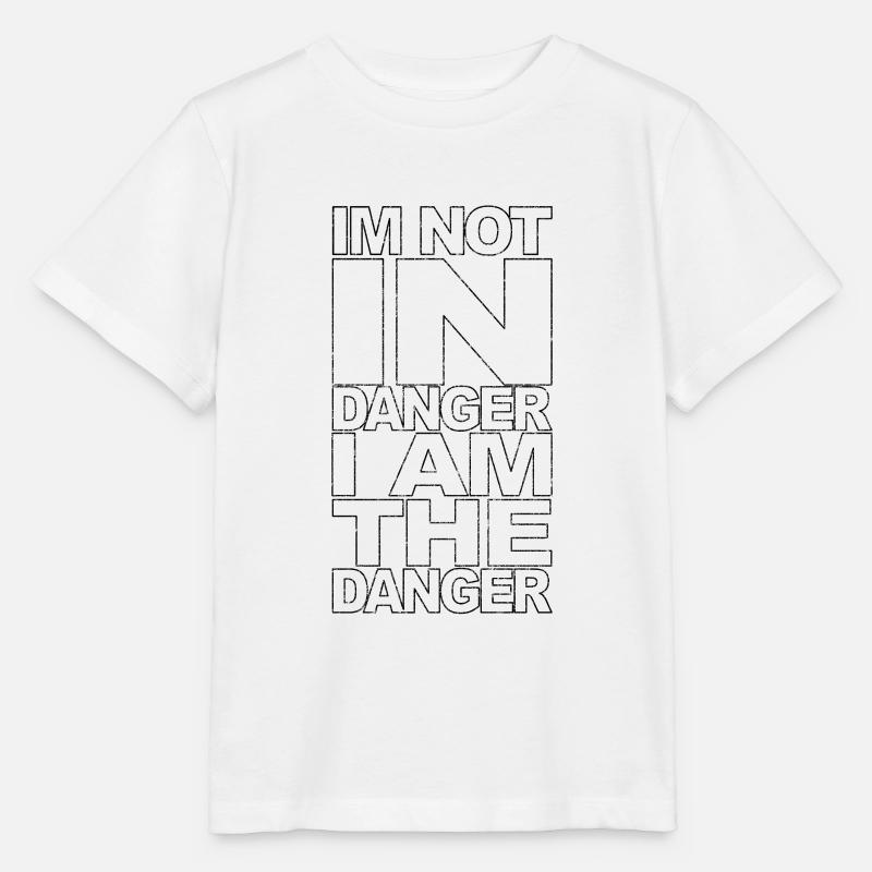 Je ne suis pas en danger, je suis le danger - T-shirt bio MINI CREATOR Stanley/Stella Enfant - blanc