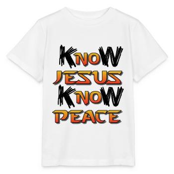 Jesus, Jesus, Jesus Christian Christian Christian - Stanley/Stella MINI CREATOR Kids’ T-Shirt - white - Front - Maike (125cm)