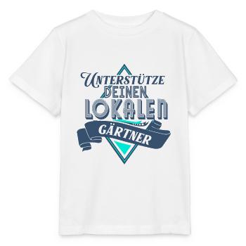 Unterstutze deinen Lokalen Gartner - Stanley/Stella Kinder T-Shirt MINI CREATOR  - Weiß - Vorne - Maike (125cm)