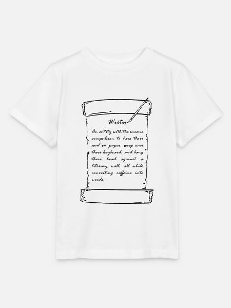 WRITER: Writer Definition - Stanley/Stella Kinder T-Shirt MINI CREATOR - Weiß