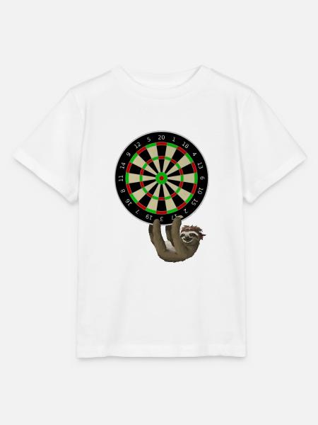 Dartboard Darts Dartspieler - Stanley/Stella Kinder T-Shirt MINI CREATOR  - Weiß