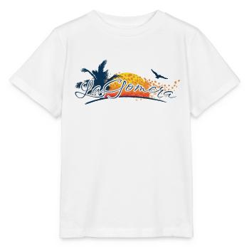 La Gomera 2023 - Îles Canaries - Espagne - T-shirt bio MINI CREATOR Stanley/Stella Enfant - blanc - Devant - Maike (125cm)