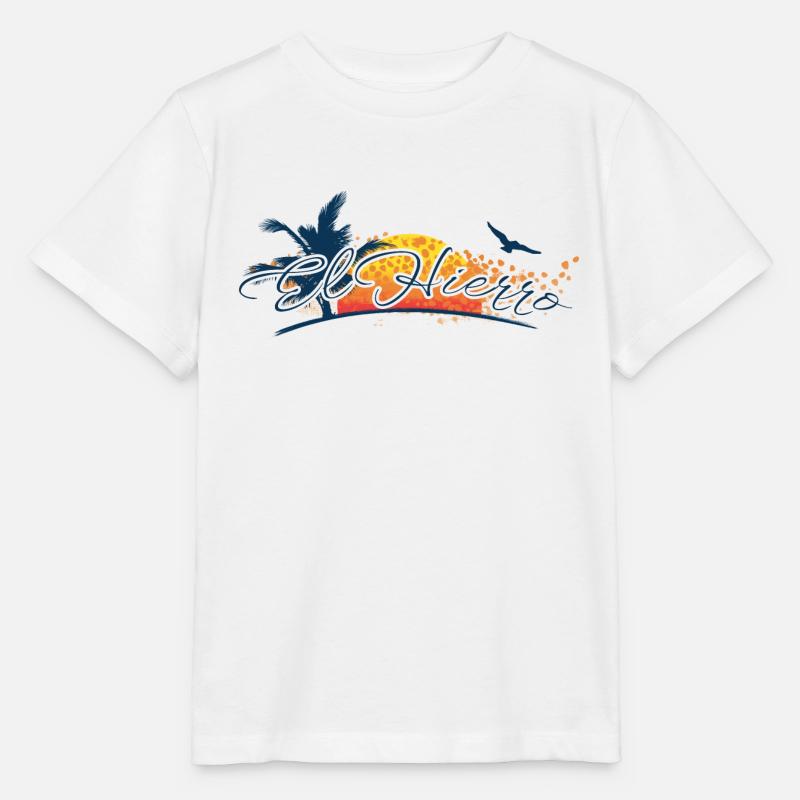 El Hierro 2026 - Îles Canaries - Espagne - T-shirt bio MINI CREATOR Stanley/Stella Enfant - blanc
