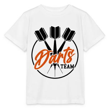 Équipe de fléchettes fléchettes fléchettes emblème logo bullseye - T-shirt bio MINI CREATOR Stanley/Stella Enfant - blanc - Devant - Maike (125cm)