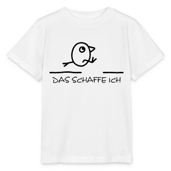 Weitsprung - Das schaffe ich - Stanley/Stella Kinder T-Shirt MINI CREATOR  - Weiß - Vorne - Maike (125cm)