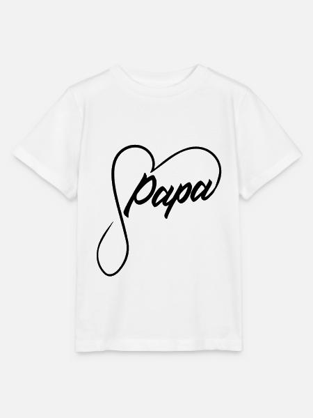Papa Herz - Stanley/Stella Kinder T-Shirt MINI CREATOR - Weiß