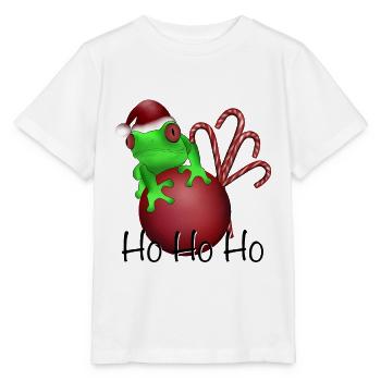 Weihnachtsmann Froschkönig Zuckerstangen Nikolaus - Stanley/Stella Kinder T-Shirt MINI CREATOR  - Weiß - Vorne - Maike (125cm)