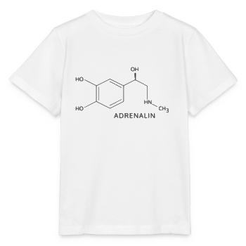 chemische Strukturformel von Adrenalin - Stanley/Stella Kinder T-Shirt MINI CREATOR  - Weiß - Vorne - Maike (125cm)