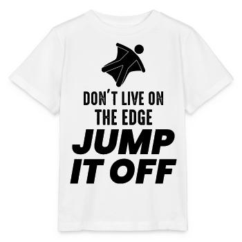 Wingsuit fliegen Base Jumping Fallschirmspringen Wingsuiting - Stanley/Stella Kinder T-Shirt MINI CREATOR  - Weiß - Vorne - Maike (125cm)