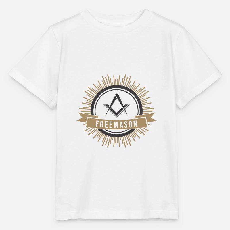 Franc-maçon - T-shirt bio MINI CREATOR Stanley/Stella Enfant - blanc