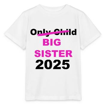 La future grande sœur ne sera plus enfant unique en 2025 - T-shirt bio MINI CREATOR Stanley/Stella Enfant - blanc - Devant - Maike (125cm)