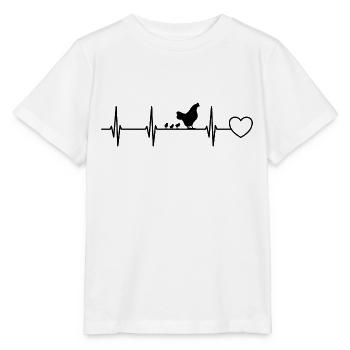 Poulaillers - T-shirt bio MINI CREATOR Stanley/Stella Enfant - blanc - Devant - Maike (125cm)