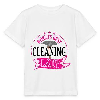 Putzfrau Geschenk - Stanley/Stella Kinder T-Shirt MINI CREATOR  - Weiß - Vorne - Maike (125cm)